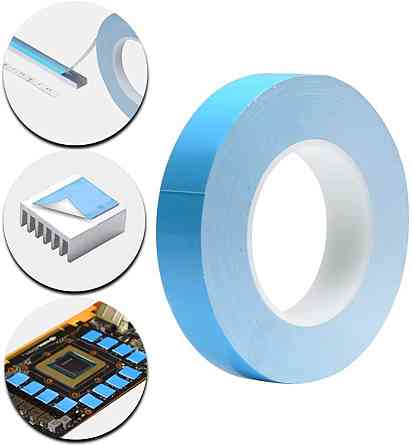 Двостороння теплопровідна клейка стрічка 25 м × 5 мм Київ