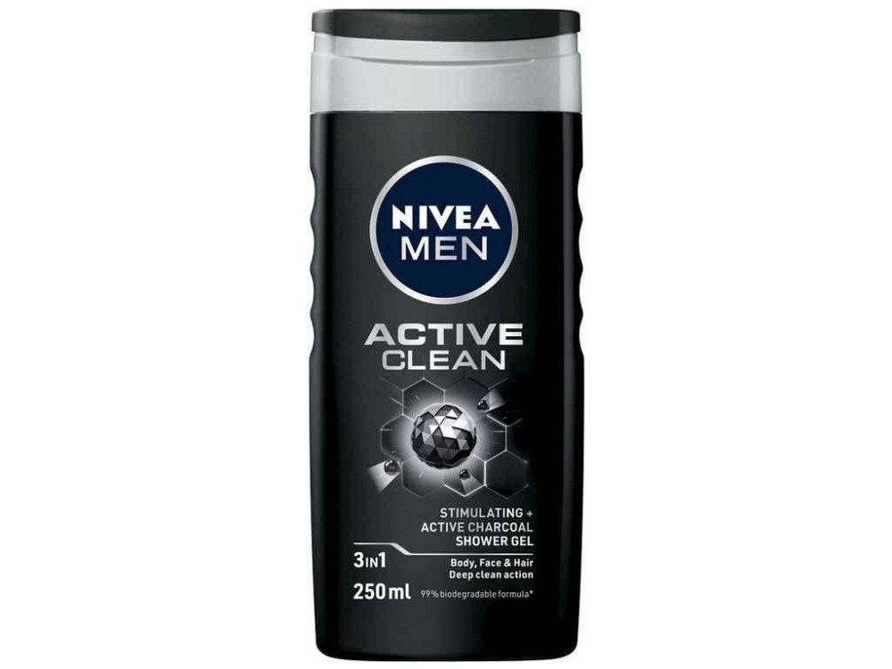 Гель для душу 250мл чол. ACTIVE CLEAN ТМ NIVEA   Solmir Київ - фото 1