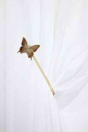 Магніти для штор і гардин (106м) Метелик набір 2 шт Золотистий (81-017) Київ