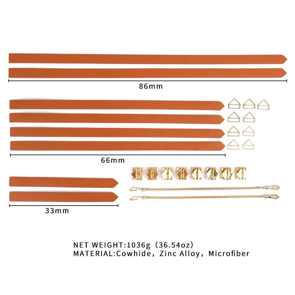 Набір із 8 ременів для зв'язування LOCKINK 8-Bondage-Straps Restraint Set — Brown Sex Aura Київ - фото 9