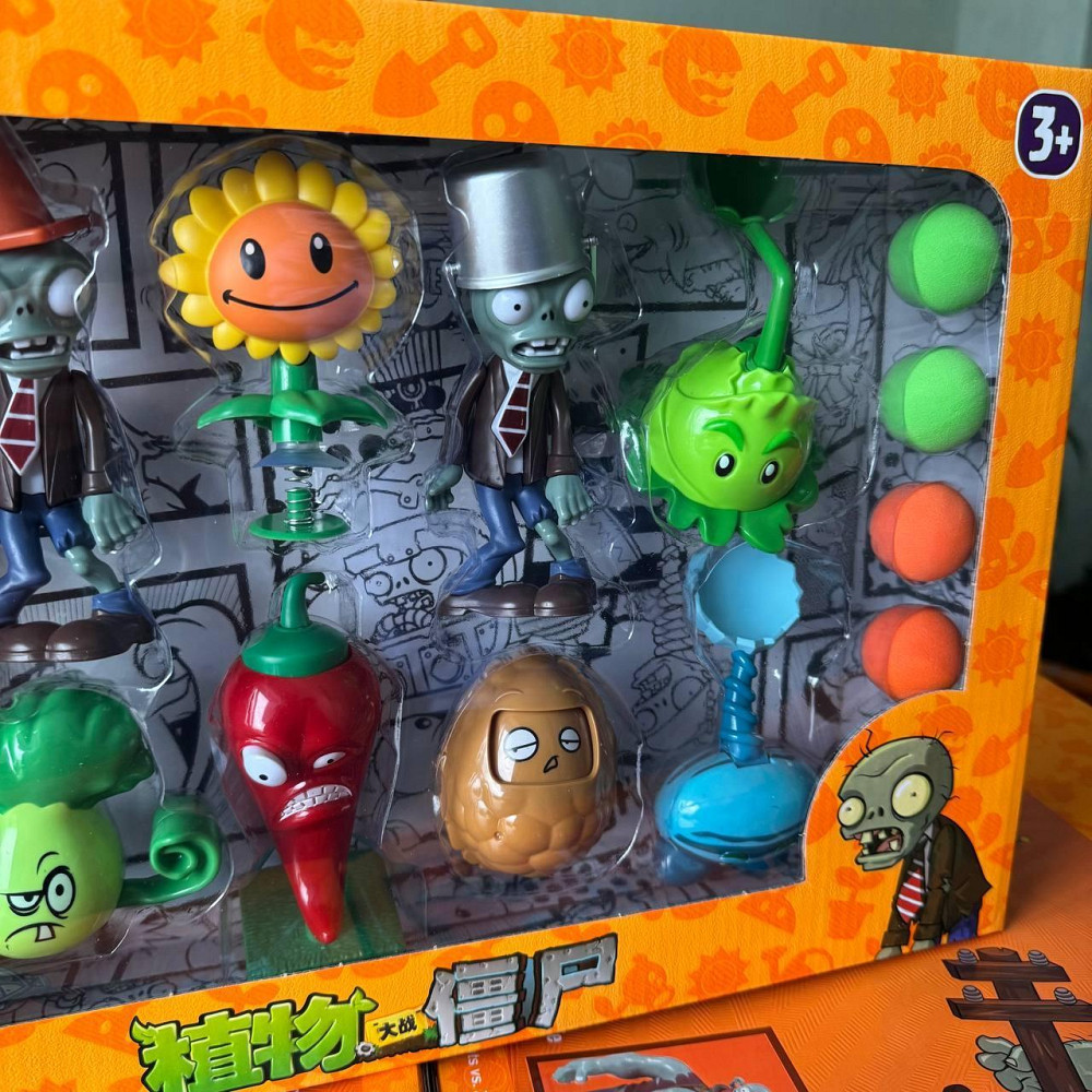 Фигурки детские Растения против Зомби с перчиком | Набор фигурок Plants vs Zombies в подарочной коробке. ( 23894 ) Харьков - изображение 3