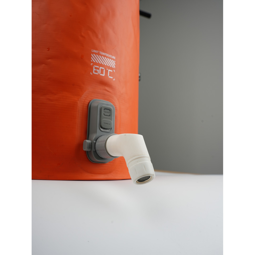 Душ портативний із ємністю та насосом Flextail Tiny Shower Bucket, 20л, помаранчевий Киев - изображение 16