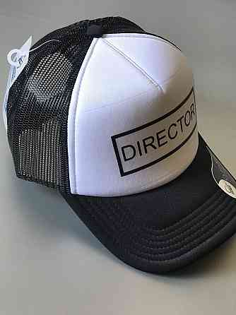 Чорно-біла Кепка-тракер з принтом DIRECTOR Чернівці