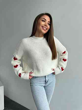 Жіночий стильний оверайз светр акрил/вовна Одеса