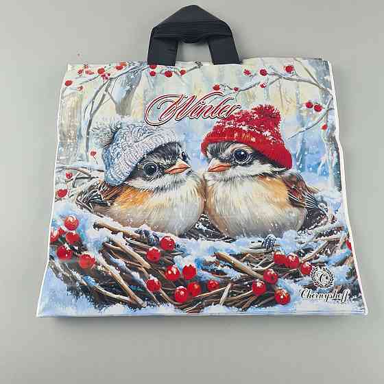 Пакет с петлевой ручкой  (38*34) Н.Год 