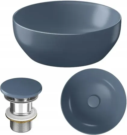 Раковина  Cersanit Larga 40cm Синій Mat Київ