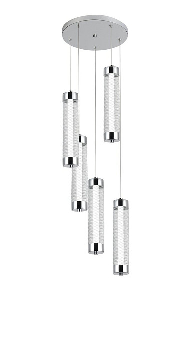 VALESO Підвісний світлодіодний світильник G 2664/5P 40W Хром Коломия - фото 7