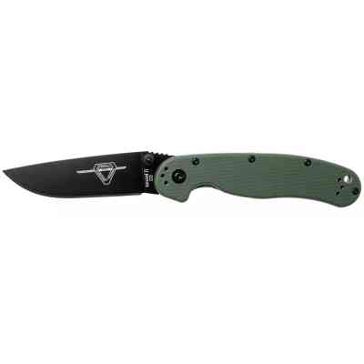 Нож Ontario Knife RAT II D2 OD Green, Black Blade (ON8830OD) Винница