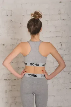 Комплект жиночій Топ + Лосини Bono 950119 48, Серый Киев
