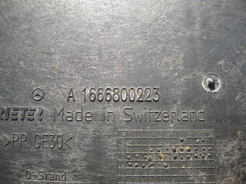 Mercedes-Benz  A1666800223 Кришка днища переднього правого пасажира ML W166 GL X166 Одеса - фото 3