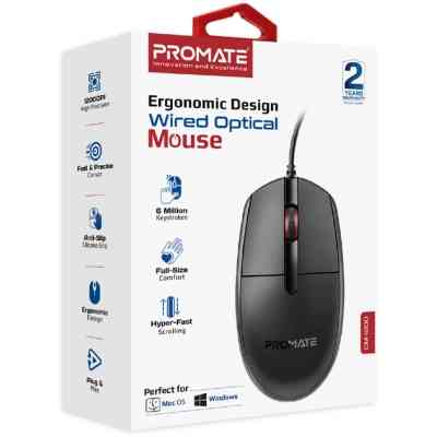 Мишка Promate CM-1200 USB Black (cm-1200.black) Вінниця