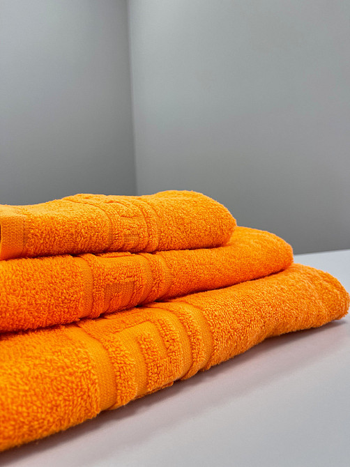 Махровое полотенце Ideal Textile Greek 33х60 см оранжевый (56860580) Черновцы - изображение 2