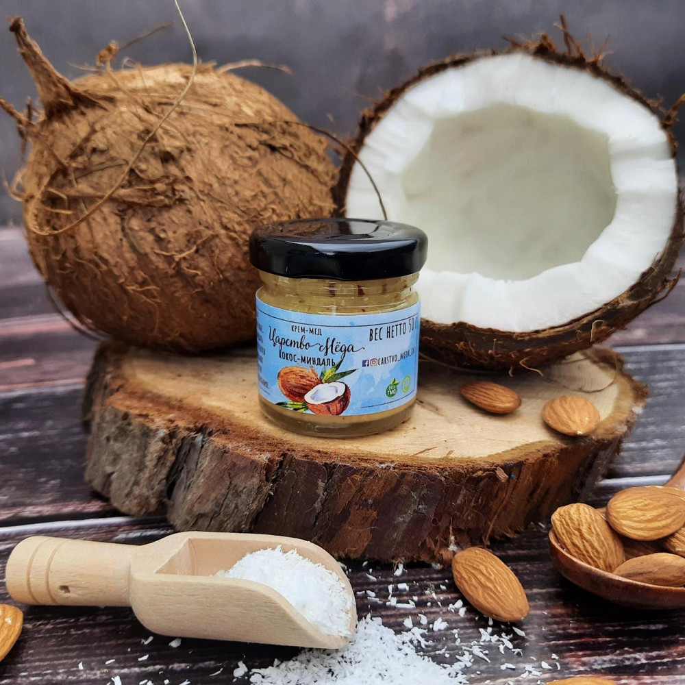 Крем мед кокос-мигдаль 50 грамів Одеса - фото 8