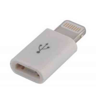 Переходник Lightning to Micro USB Lapara (LA-Lightning-MicroUSB-adaptor white) Винница