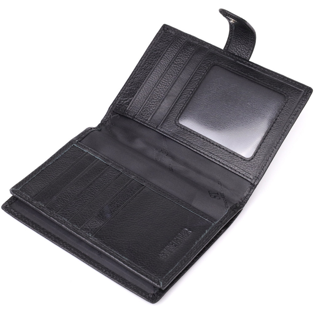 Містка обкладинка на документи унісекс з натуральної шкіри Чорний (ST Leather) Київ - фото 10