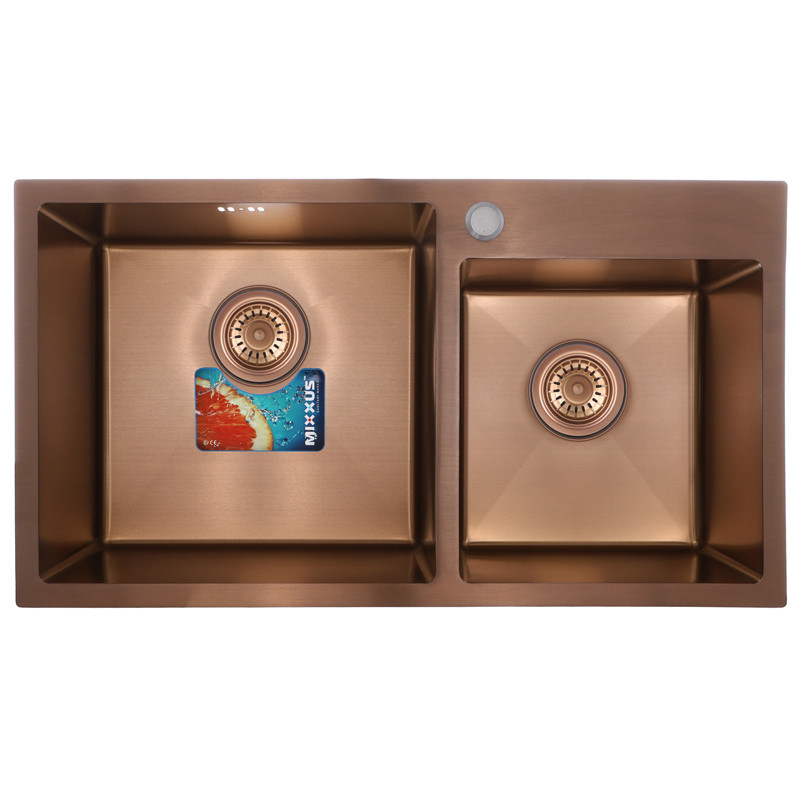 Набор Mixxus SET-7843D-220x1.0-PVD (мойка+смеситель+диспенсер) (MX0586) Киев - изображение 4