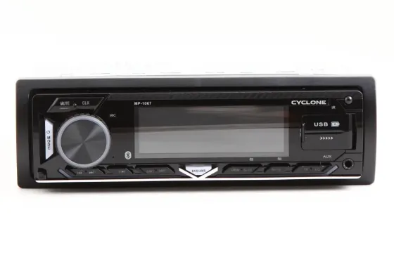 Автомагнітола «Cyclone» MP-1067 RGB BA BT/USB/MicroSD/ISO/дод. розєм/знімна пан./ПДУ/iCar Link Вінниця