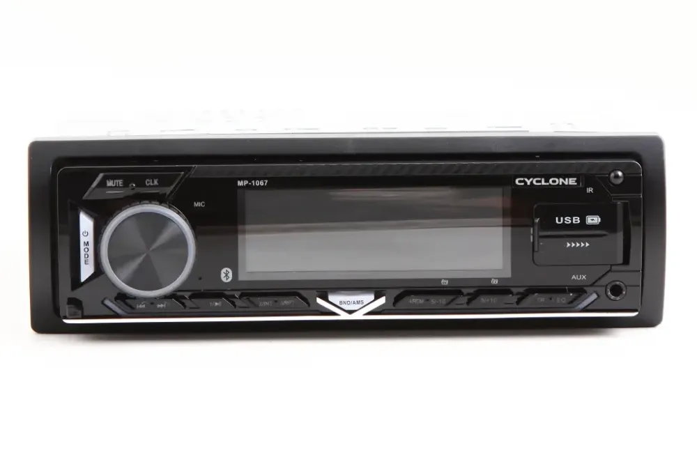 Автомагнітола «Cyclone» MP-1067 RGB BA BT/USB/MicroSD/ISO/дод. розєм/знімна пан./ПДУ/iCar Link Вінниця - фото 1