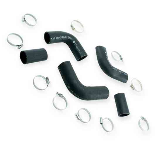 Патрубок ГАЗ 3110 (406) (к-кт 5 шт) з хомутами AT радіатора Мукачево