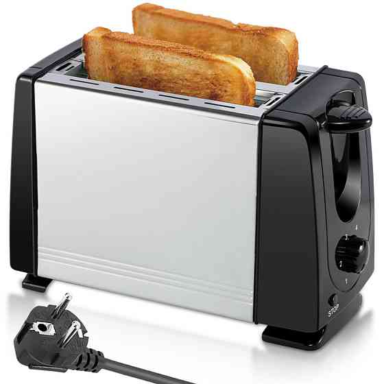 Тостер для хлеба 2 отделения на 2 тоста,650Вт,от сети,QLT-118B SBR Киев
