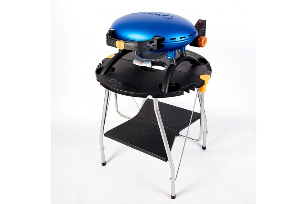 КОМПЛЕКТ Портативный переносной газовый гриль O-GRILL 500, синий + шланг в подарок! Код: 011673 Ровно - изображение 9