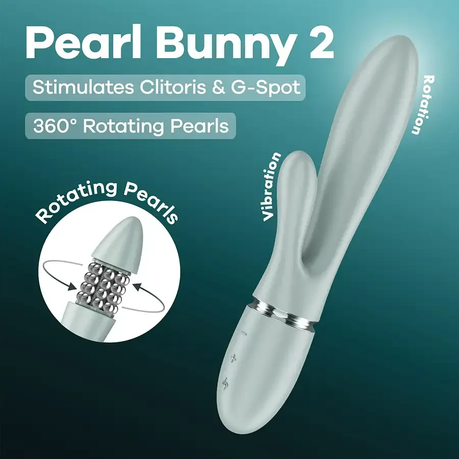 Вібратор-кролик Satisfyer Pearl Bunny 2 Greygreen Львів - фото 9