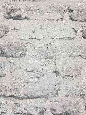 Обои виниловые на флизелине AS creation The Bos 0.53х10 под кирпич структурные белые серые Киев