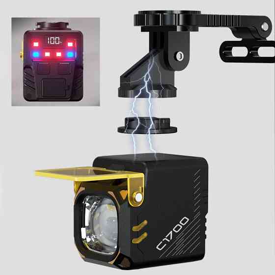 Ліхтар для велопрогулянок із зарядкою, Передній протиударний ліхтар на велосипед, Велоліхтар передній FA-26 Івано-Франківськ