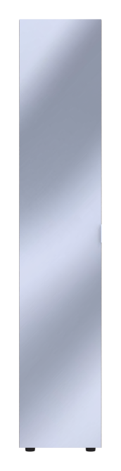 Шкаф-пенал с зеркалом Doros Гелар 39х49,5х203,4 см Дуб сонома (DRS-011131) Львов - изображение 2