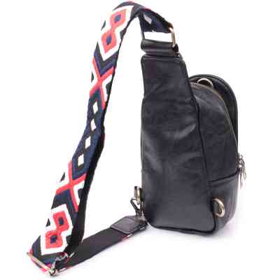 Сумка Vintage Жіноча слінг через плече з екошкіри Чорна (sale_15117) Вінниця