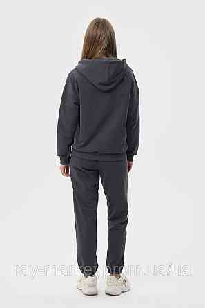 Костюм жіночий худі на блискавці та штани темно-сірий RAY PREMIUM LOOSE U0809 (U0809W-Dark Grey) XXL Київ