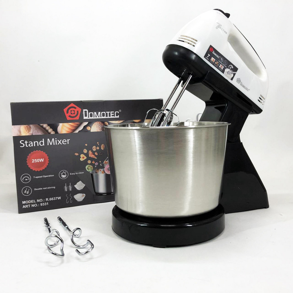 Миксер бытовой кухонный Domotec, Миксер для теста на ватрушки ручной 7 скоростей SW-17 Львов - изображение 1
