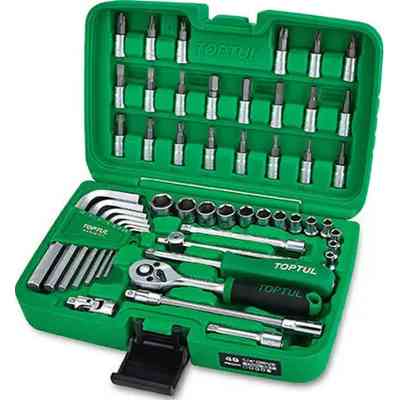 Набор инструментов Toptul в кейсе 1/4