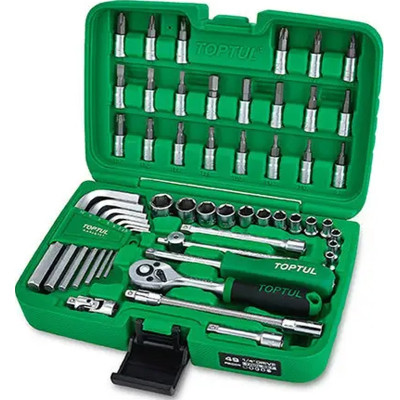Набір інструментів Toptul в кейсі 1/4" 49 шт. (GCAI2492) Вінниця - фото 1