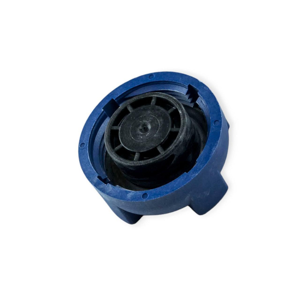 Кришка бачка ГАЗ 3105, 3302, 2108-2115, ЗАЗ 1102-1105 Таврія пластик із клапаном синя розширювального Мукачево - фото 1