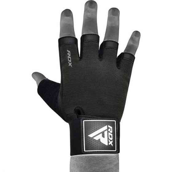 Перчатки для фітнесу RDX T2 Half Black PLUS-LX Кам'янське
