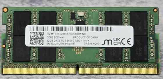 Оперативна пам'ять Micron 32GB So-Dimm DDR5 5600MHz Нова! Харків