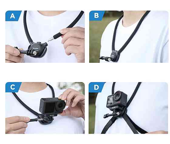Кріплення на шию для екшн-камери з ременями на груди Telesin S2-HNB-09 Київ