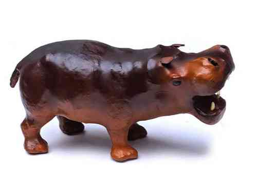 Статуетка шкіряна Бегемот Київ