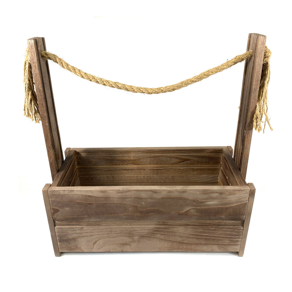 Ящик садовий декоративний для квітів або для зберігання речей з натурального дерева 41х19,5х44 см Кам'янець-Подільський - фото 3