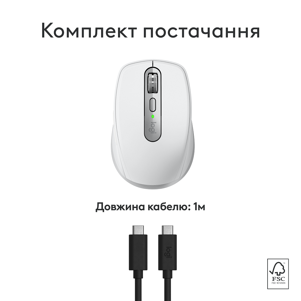 Миша Logitech MX Anywhere 3S for Mac, Pale Grey (910-006946) (6998414) Київ - фото 12