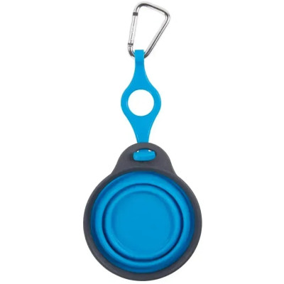 Посуда для собак Dexas Дорожная складная миска Тревел Кап с креплением на бутылку 240 мл (голубая) (0084297308964) Винница - изображение 3