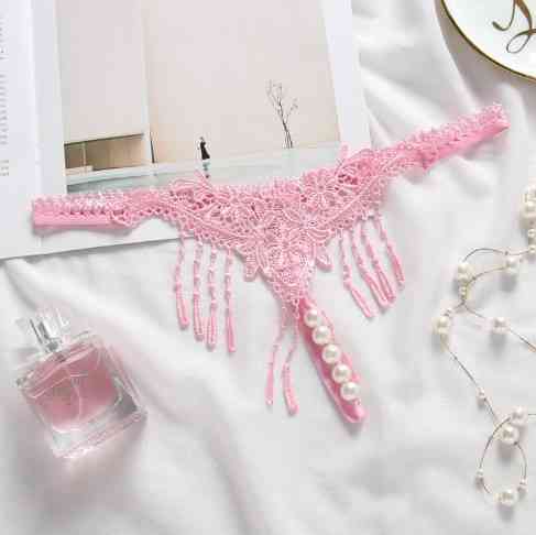 Стрінги з бусами рожеві - розмір універсальний Київ