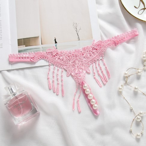 Стрінги з бусами рожеві - розмір універсальний Київ - фото 1