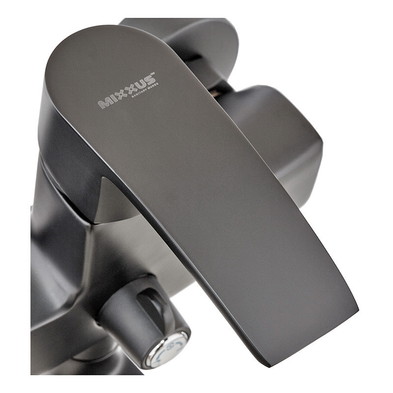 Змішувач для ванни Mixxus Magnum 009 (Euro) Black (MI6198) Київ - фото 2