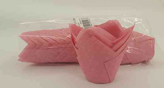 Тарталетки паперові для кексів ТЛ-150" Тюльпан Рожевий" (50*60/80) (100 шт.) (1 уп.) Харків