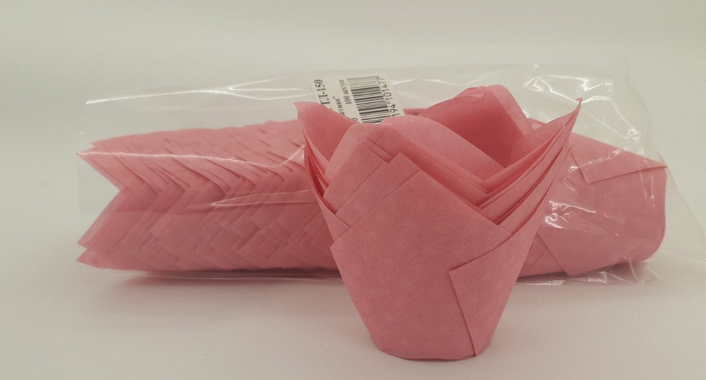 Тарталетки паперові для кексів ТЛ-150" Тюльпан Рожевий" (50*60/80) (100 шт.) (1 уп.) Харків - фото 3