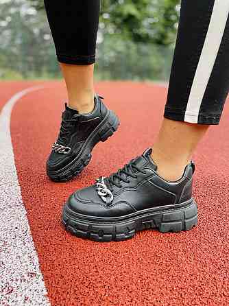 L&M Кросівки жіночі L&M 071-1 чорні (весна-осінь, еко-шкіра) (4753) 41 Коломыя