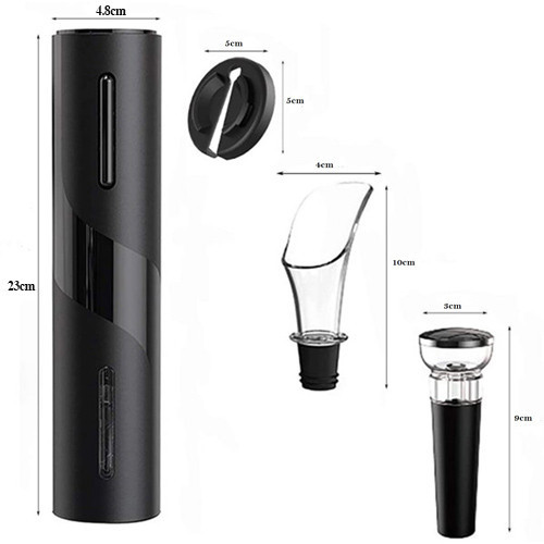 Штопор электрический для вина 4-в-1 с ножом для фольги, пробкой и аэратором, автоматический Киев - изображение 3