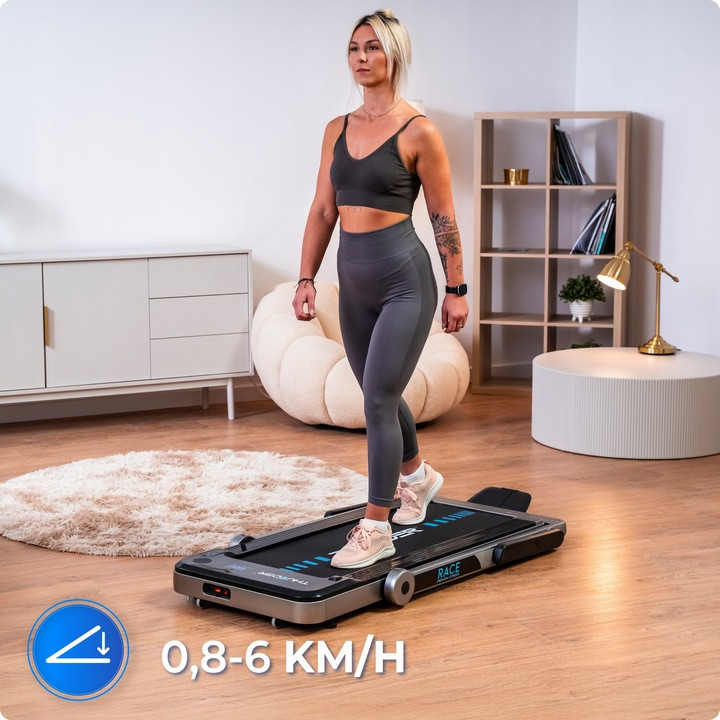 Беговая дорожка электрическая THUNDER RACE-SILVER Киев - изображение 4